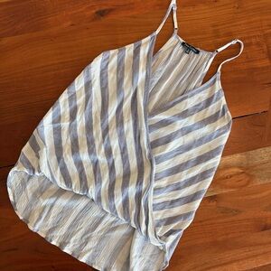 🦊 Pink Clover Striped Camisole in Blue and White